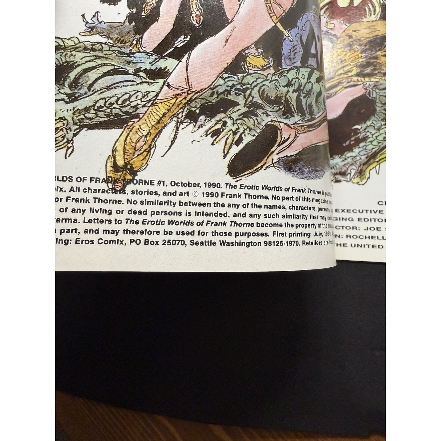 The Erotic Worlds of Frank Thorne #1 (1990, Eros Comix) - First Printing - Adult