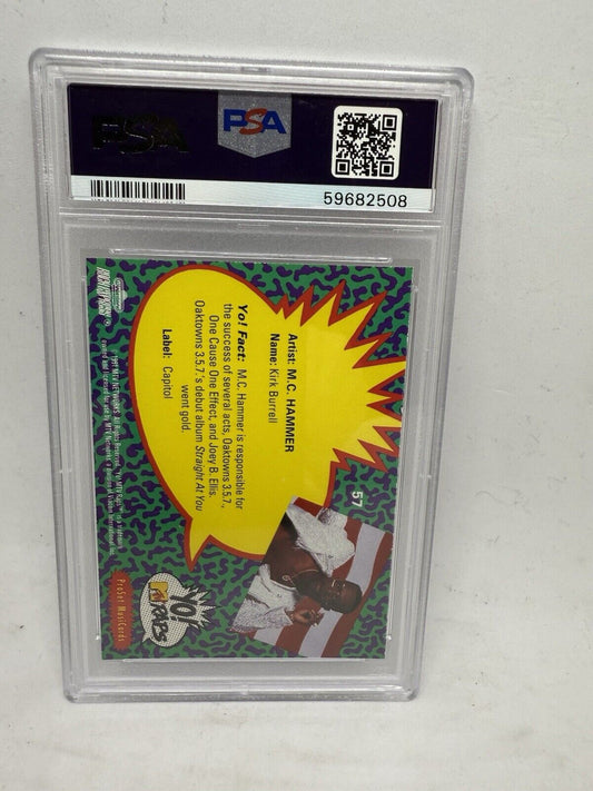 1991 Proset YO! MTV Raps MC Hammer J PSA 9 Musicards 57 Card NEW Case LOW Pop - thriftgoblin