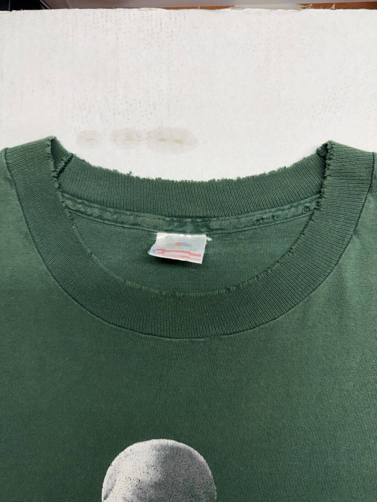 1995 Alien Workshop “BELIEVER” Green Skateboard T Shirt Gray XL Size Vintage 90 - thriftgoblin