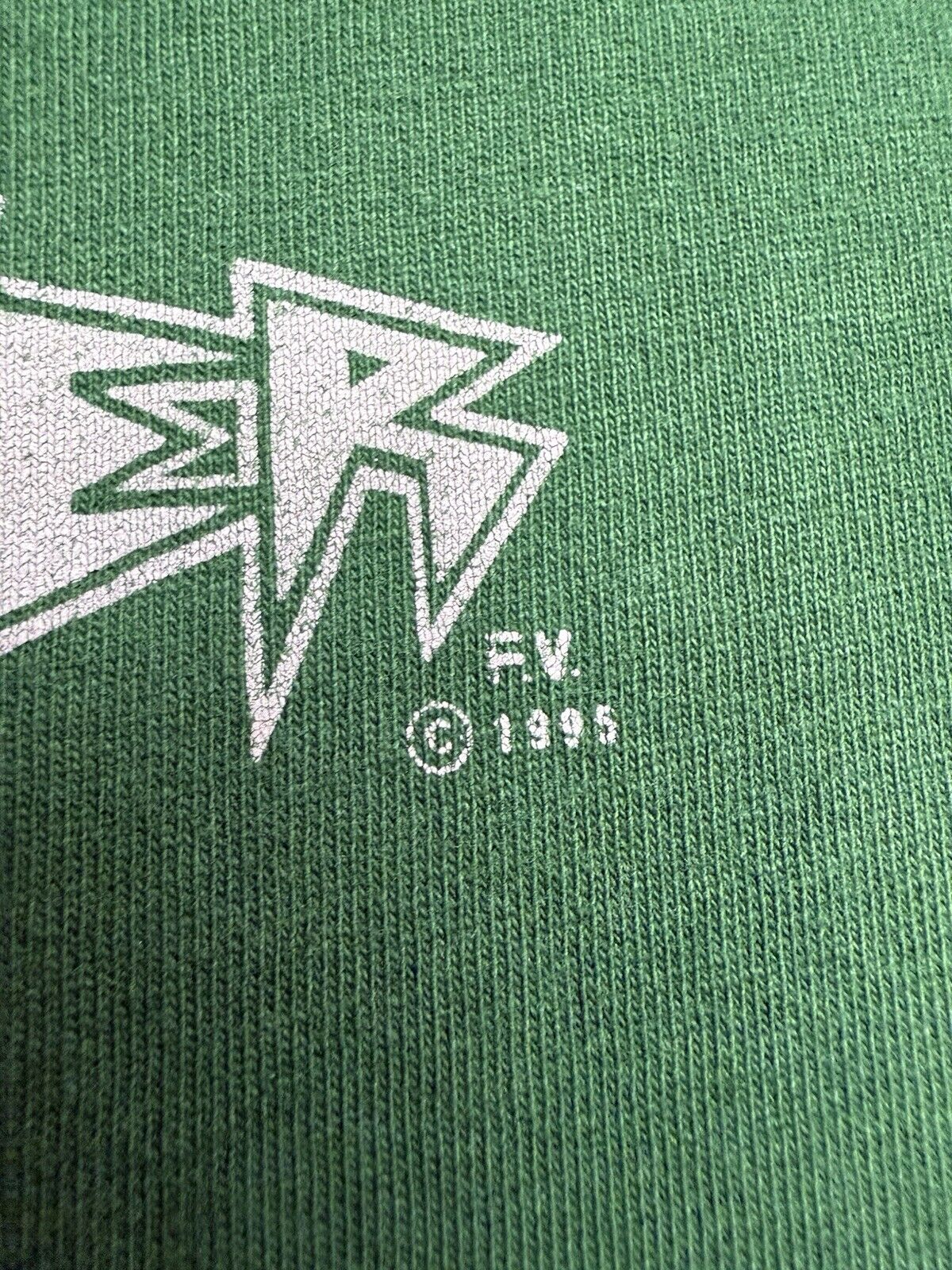 1995 Alien Workshop “BELIEVER” Green Skateboard T Shirt Gray XL Size Vintage 90 - thriftgoblin
