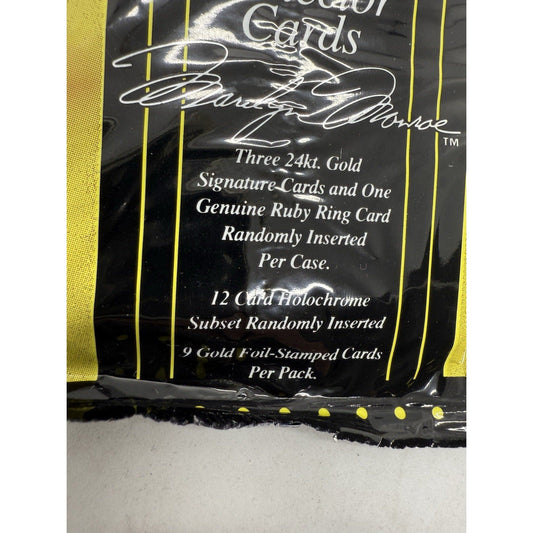 1995 Marilyn Monroe II Collector Cards Sealed Pack – Gold Foil, Holochrome, Ruby - thriftgoblin