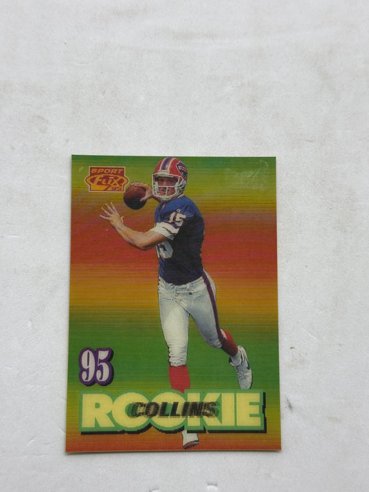 1995 Pinnacle Sportflix Todd Collins Rookie 131 Buffalo Bills Card - Thrift GoblinTrading Card