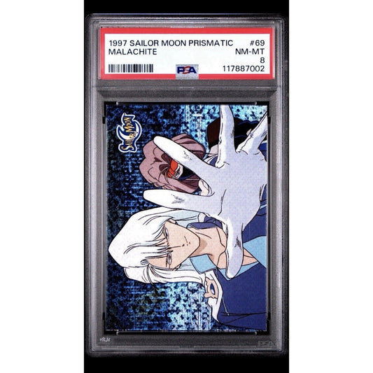 1997 Sailor Moon Prismatic Malachite 69 PSA 8 japan retro anime - thriftgoblin