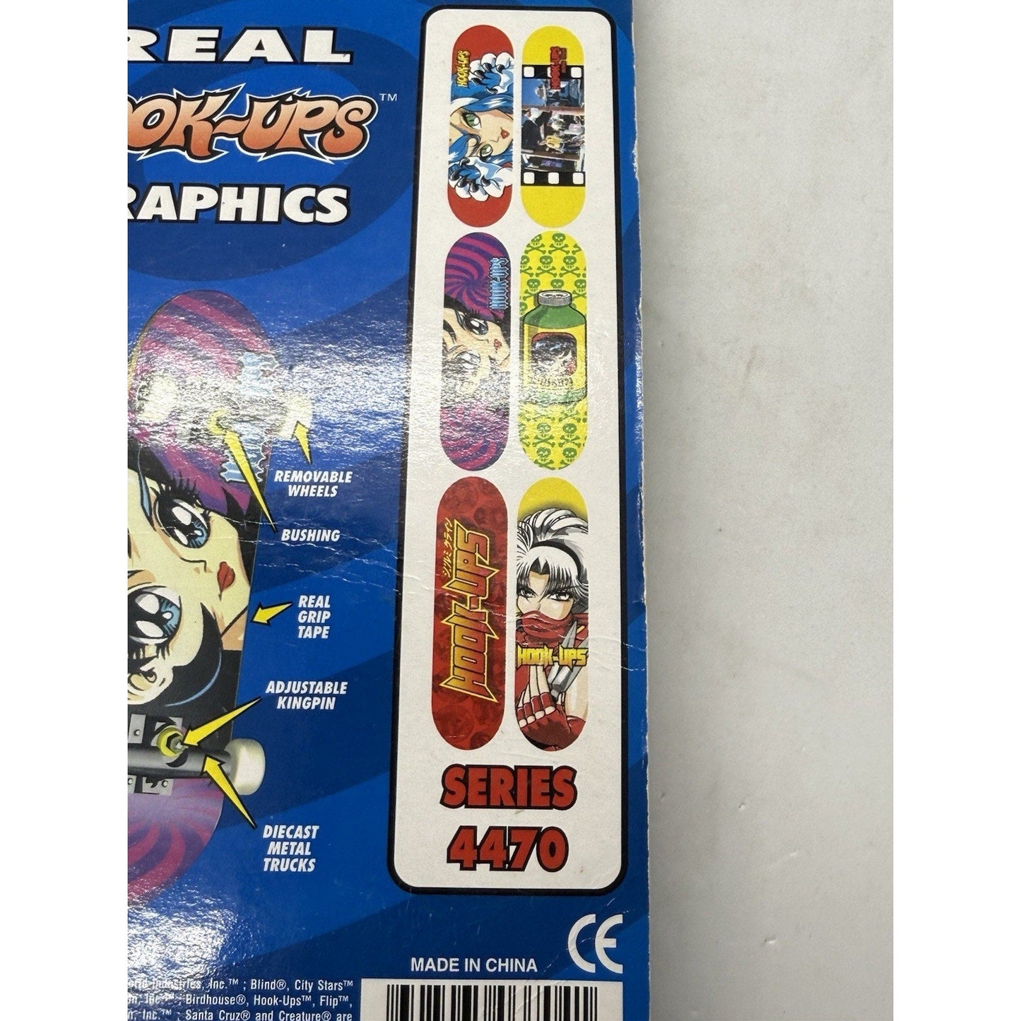 1999 Tech Deck Rare Generation 4 Real Hook - Ups Graphics New In Box - thriftgoblin