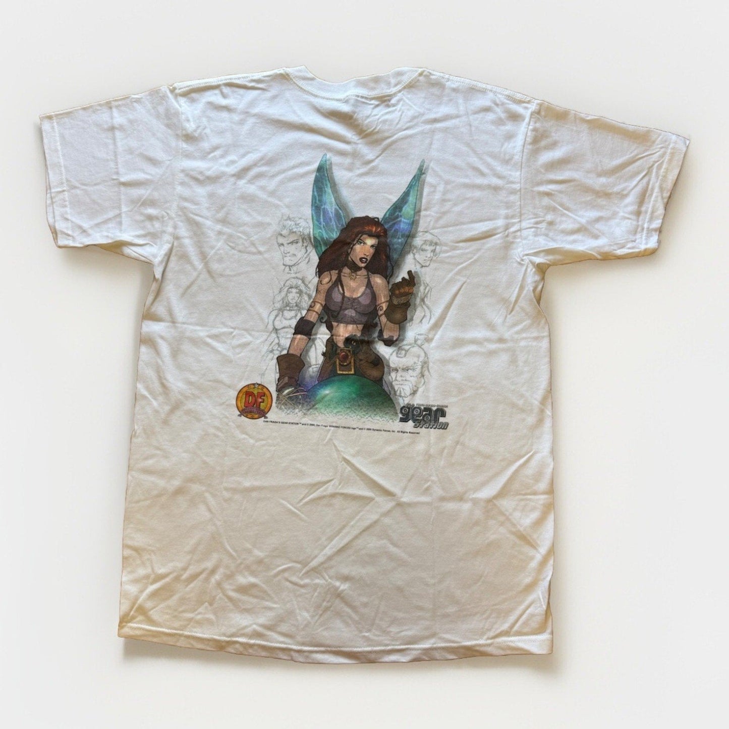 2000 Dan Fraga Gear Station 23 Shirt L Dynamic Forces Comic Tee DF Pinup Art USA - thriftgoblin