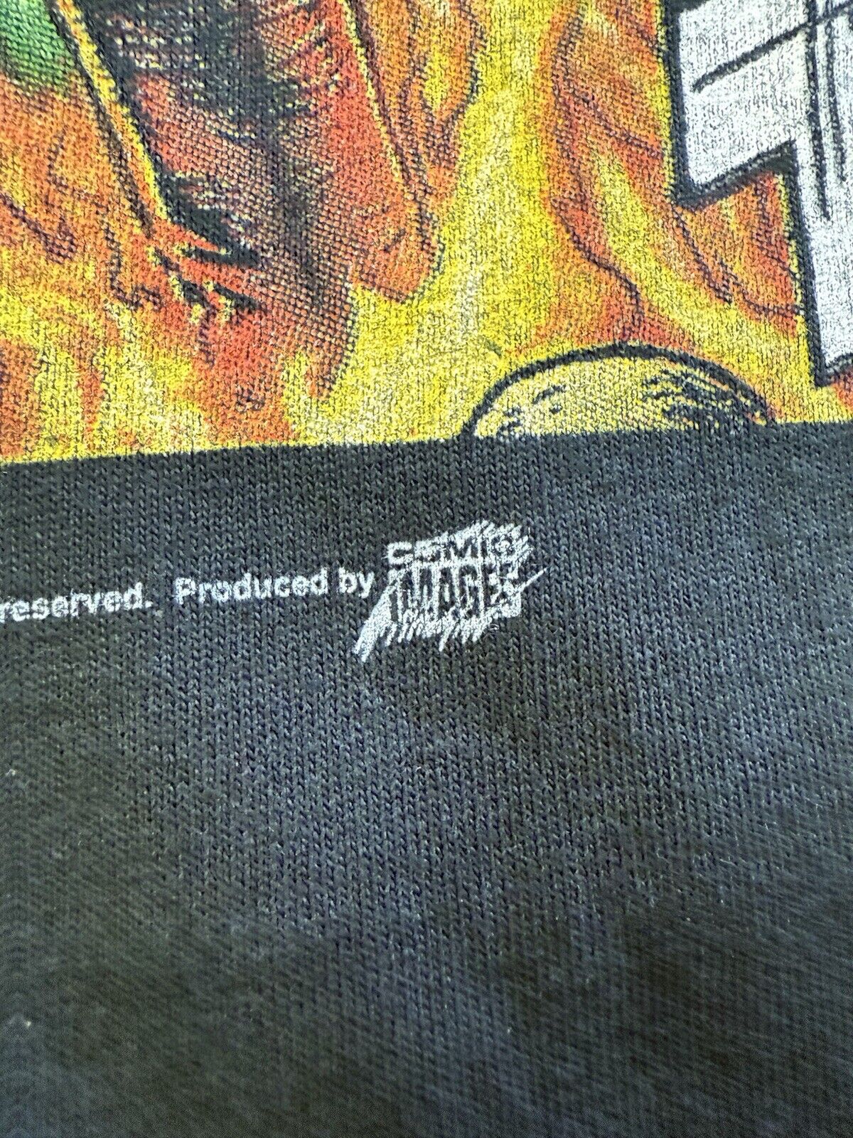 2001 Evil Ernie Tshirt Chaos Comics Mens XL Comic Images Graphic Black Crewneck - thriftgoblin
