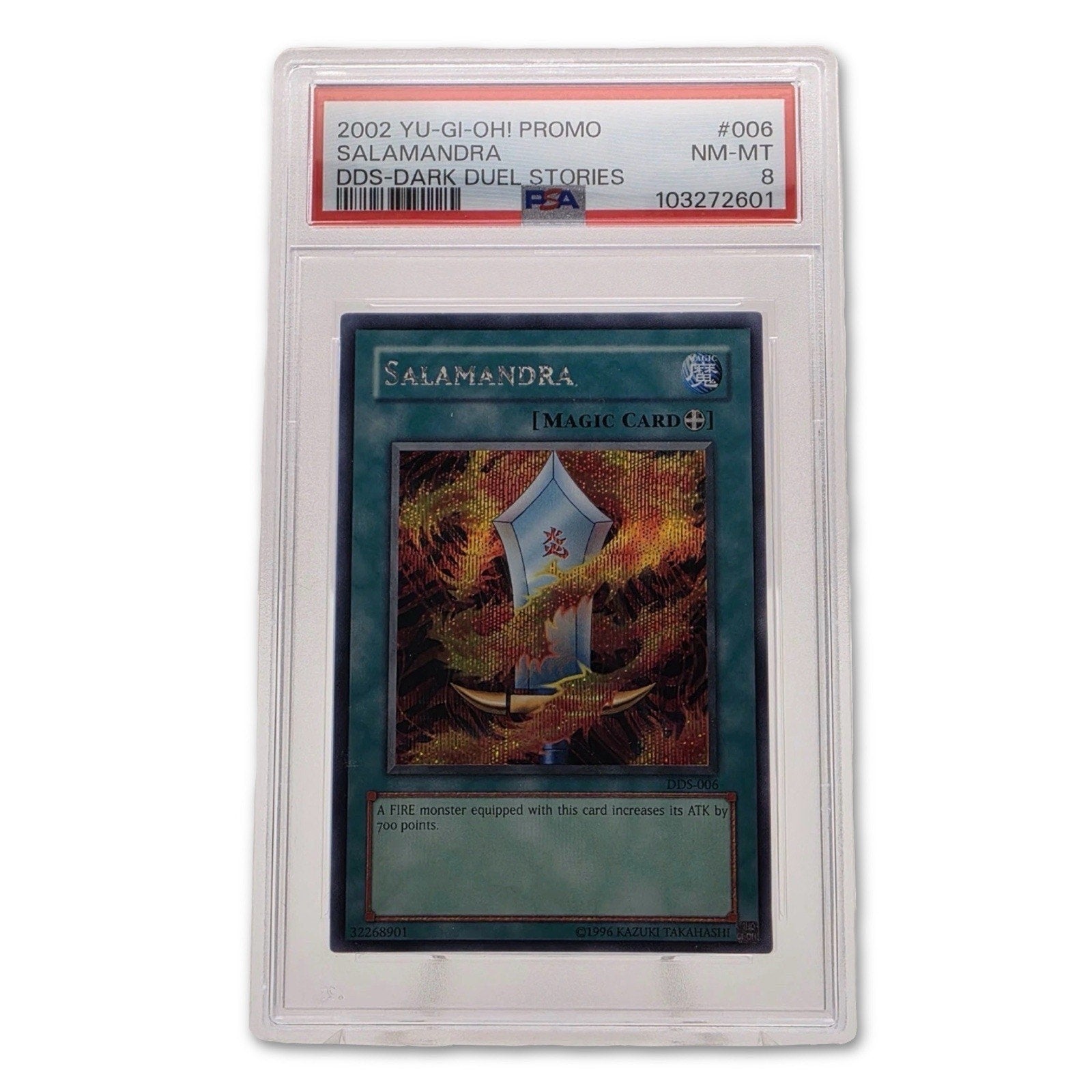 yugioh dark duel stories cards 2002 Yu-Gi-Oh! DDS Salamandra Promo PSA 8 NM-MT Dark Duel Stories #006 – thriftgoblin