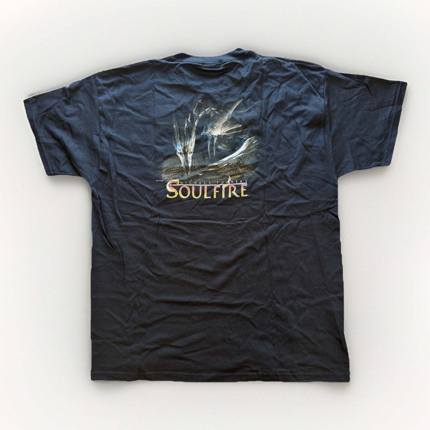 2005 Michael Turner Soulfire Dragon Shirt XL Black Comic Tee Aspen MLT Vintage - thriftgoblin