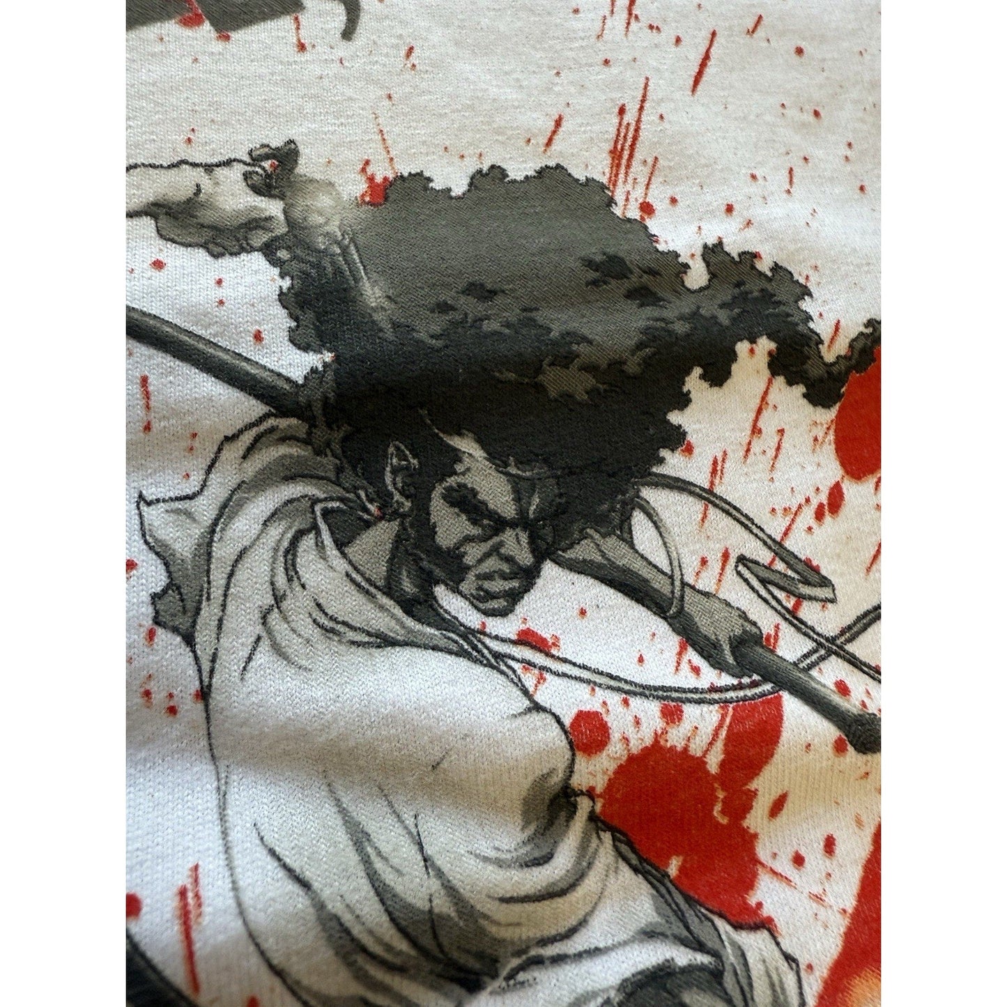 2007 Afro Samurai XL Shirt Nothing Personal Revenge OG Gonzo Anime WuTang White - thriftgoblin