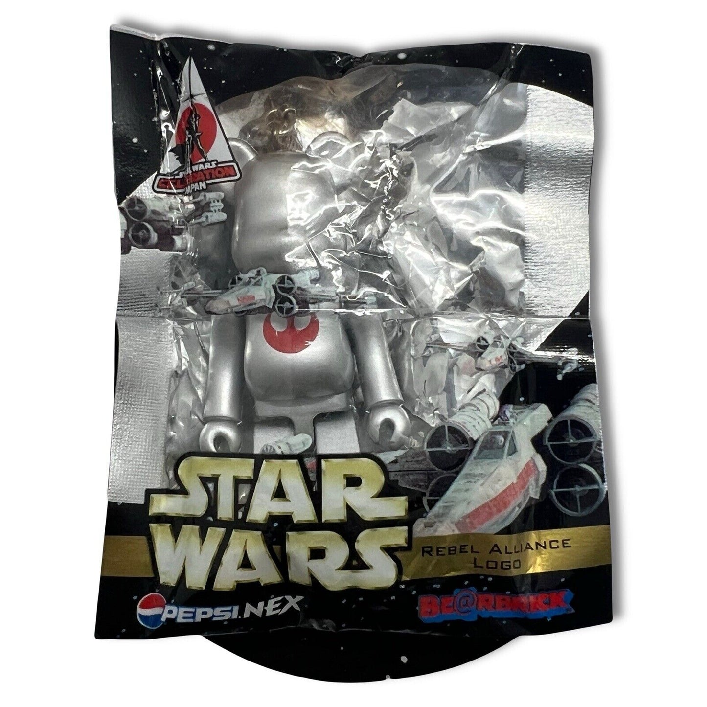 2008 Bearbrick Star Wars Rebel Alliance Logo 16 70% PEPSI MEDICOM MINI FIGURE - thriftgoblin