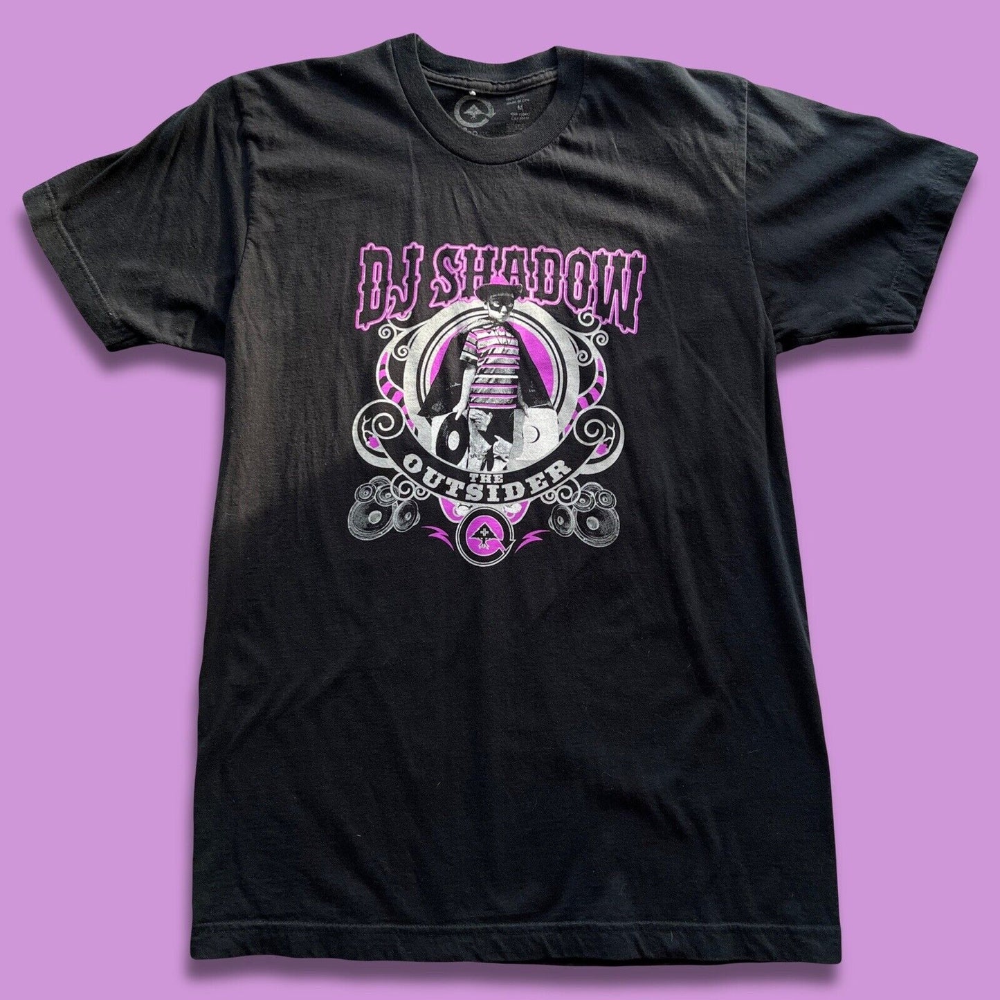2008 DJ Shadow X LRG. The Outsiders. RARE. HTF. Mens Black Tshirt. Limited. - thriftgoblin