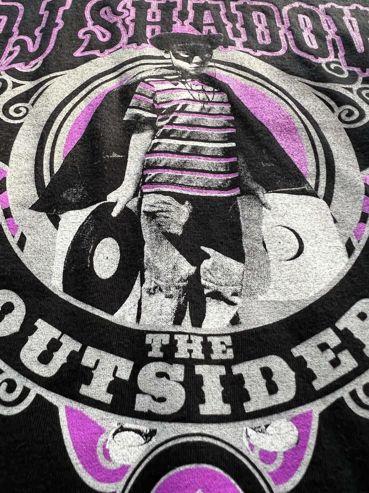 2008 DJ Shadow X LRG. The Outsiders. RARE. HTF. Mens Black Tshirt. Limited. - thriftgoblin