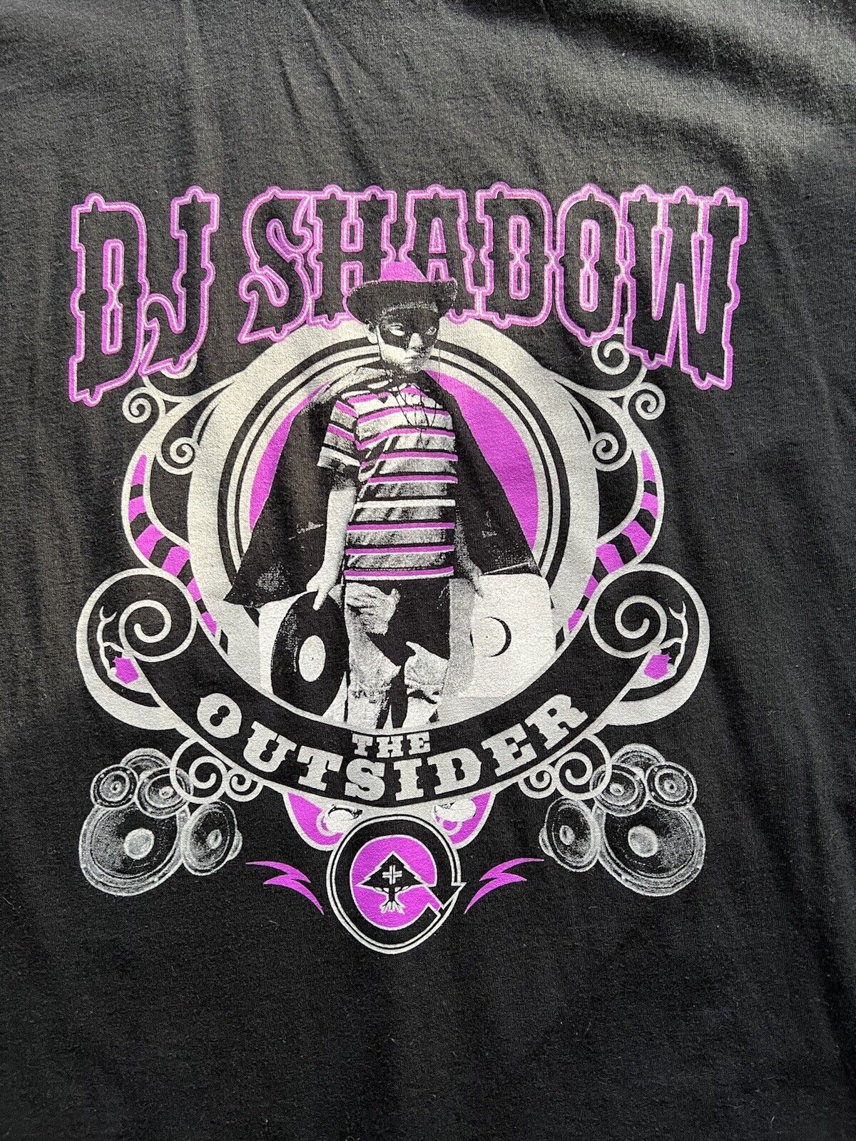 2008 DJ Shadow X LRG. The Outsiders. RARE. HTF. Mens Black Tshirt. Limited. - thriftgoblin