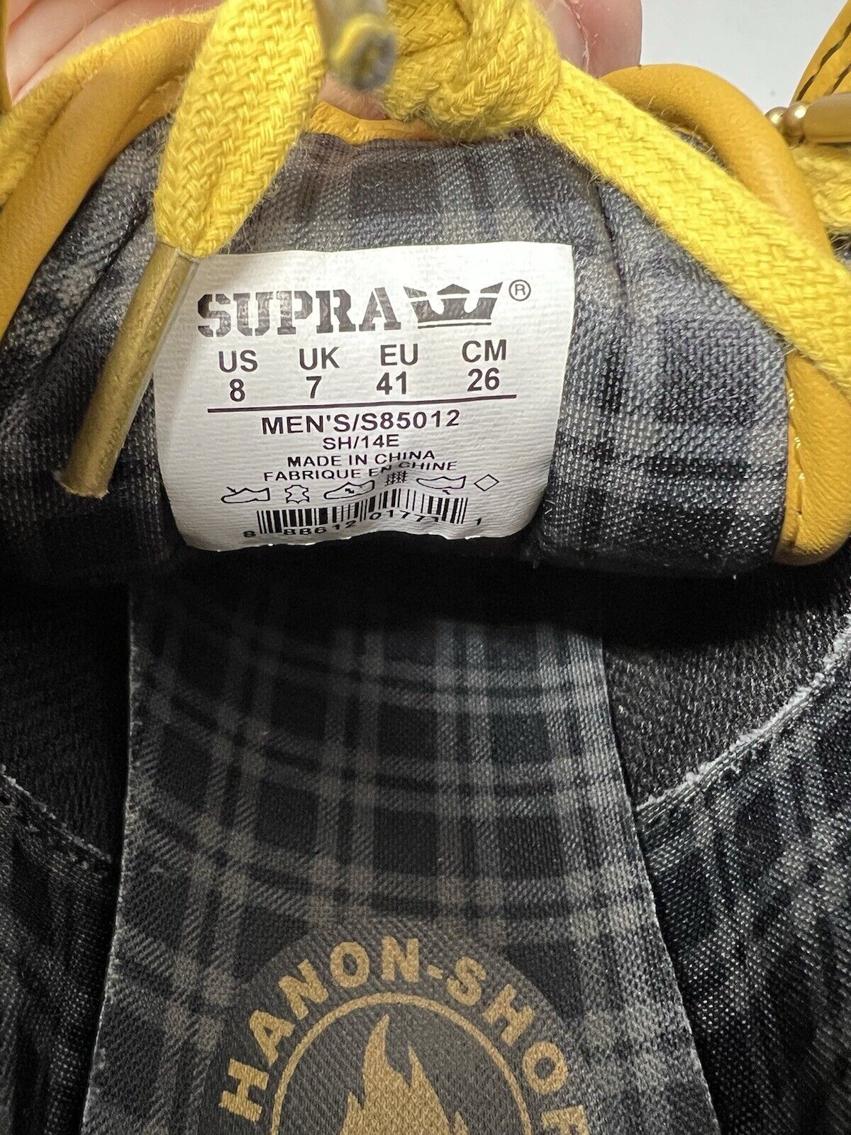 2014 Supra Hanon x Owen Limited 50 Mid 'Angels Share’ Whiskey Gold Shoe Mens 8 - thriftgoblin