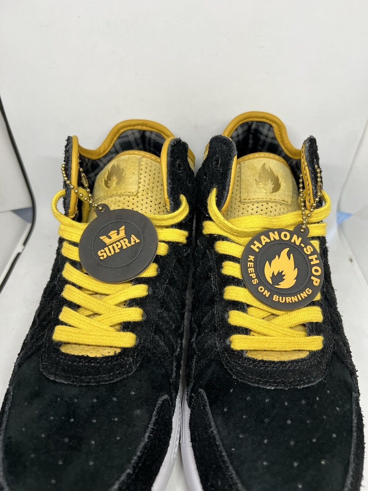 2014 Supra Hanon x Owen Limited 50 Mid 'Angels Share’ Whiskey Gold Shoe Mens 8 - thriftgoblin
