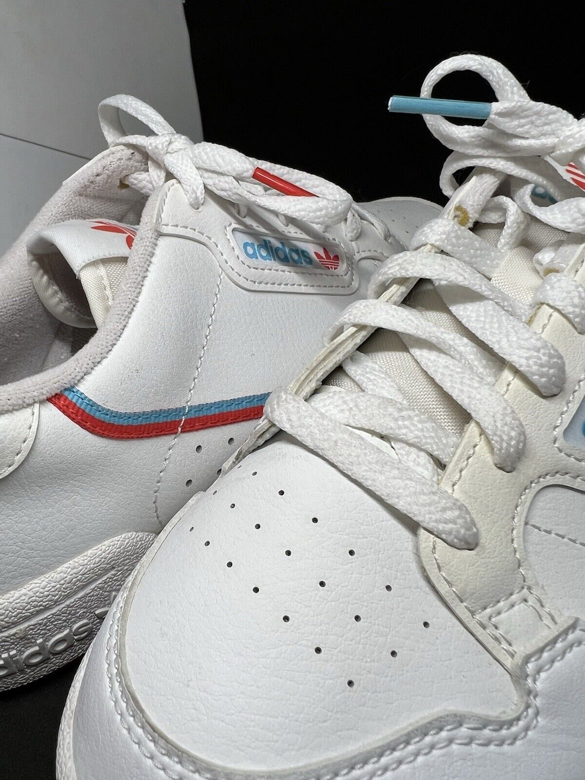 2019 Adidas x Toy Story 4 Shoe. Youth/women Continental 80 EG7313 White Red Cyan - thriftgoblin