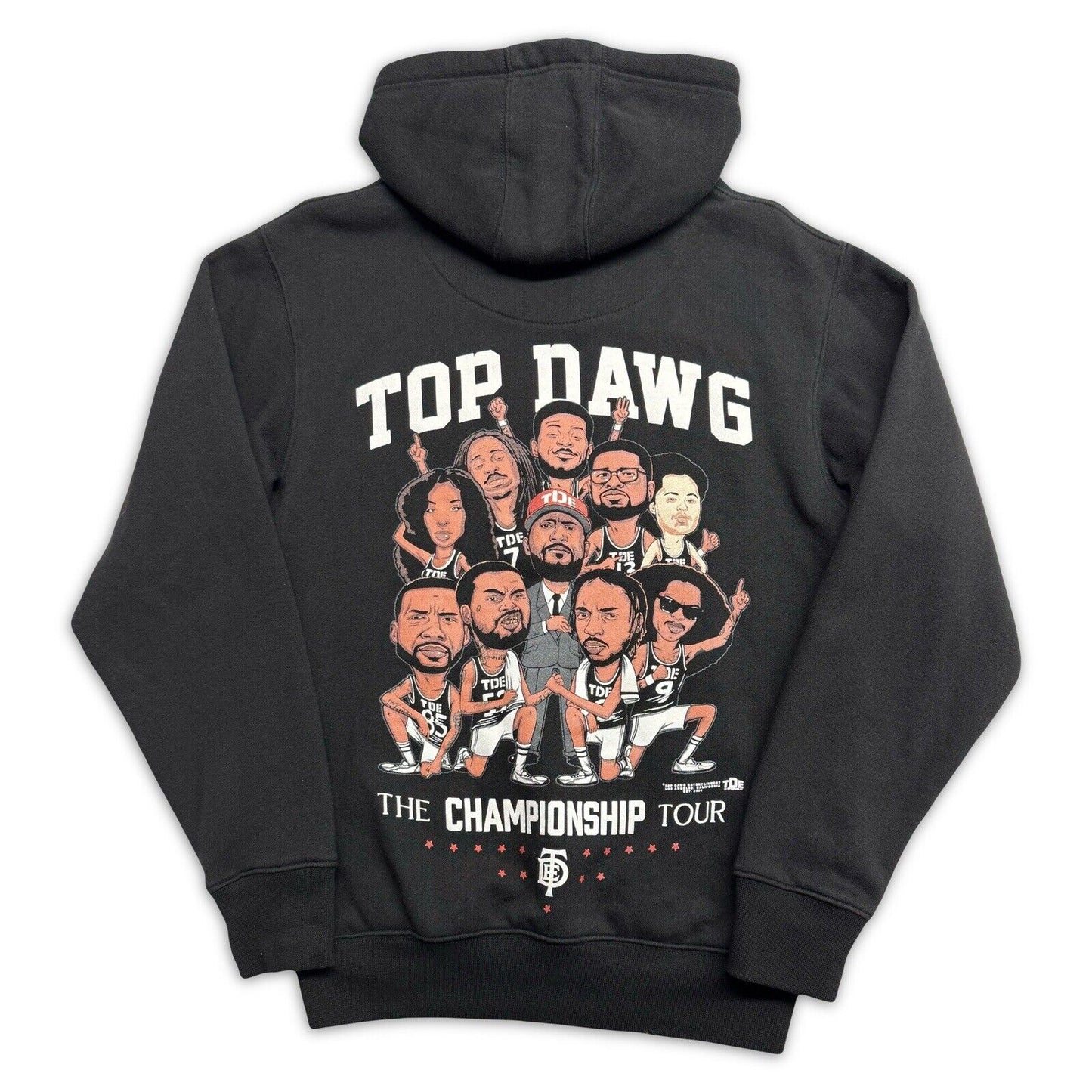 2019 TDE Top Dawg Entertainment Kendrick the Championship Tour Hoodie Small - thriftgoblin