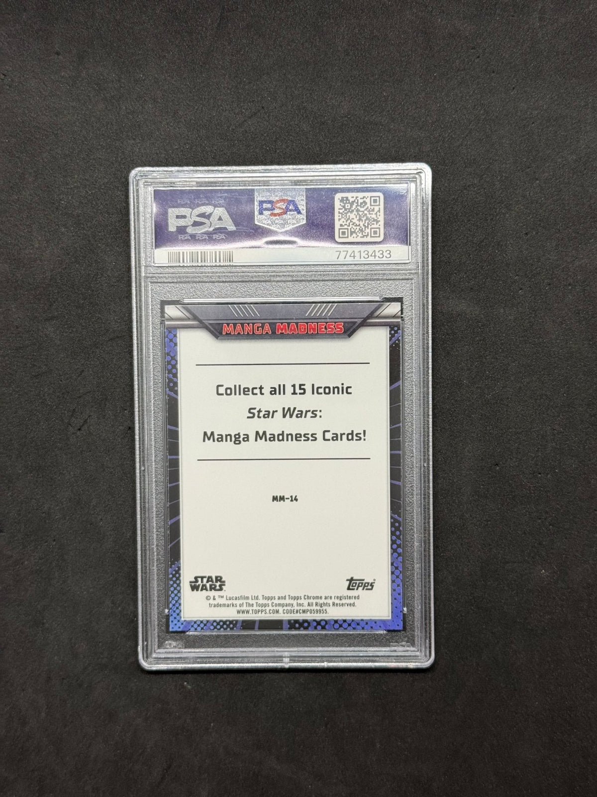 2023 Topps Chrome Star Wars Manga Madness Princess Leia, PSA 10, #MM14