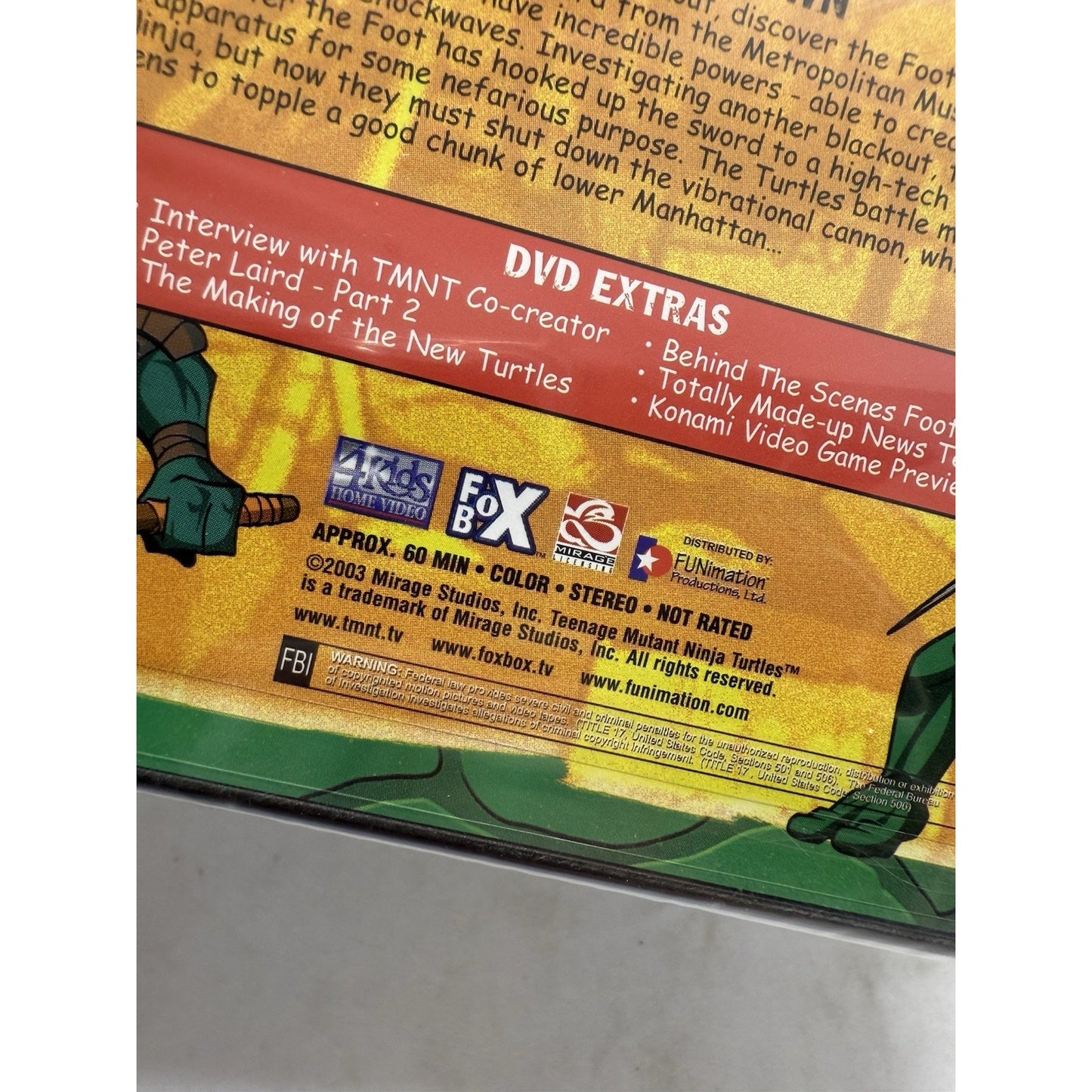 Teenage Mutant Ninja Turtles Meet Casey Jones DVD TMNT 2003 FoxBox Funimation