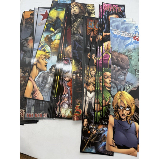 38 Comic Bookmarks Lot Sojourn, Mystic, Chimera, Route 666, The Path Set Adult - thriftgoblin
