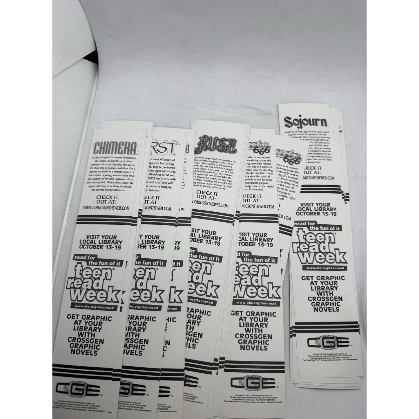 38 Comic Bookmarks Lot Sojourn, Mystic, Chimera, Route 666, The Path Set Adult - thriftgoblin