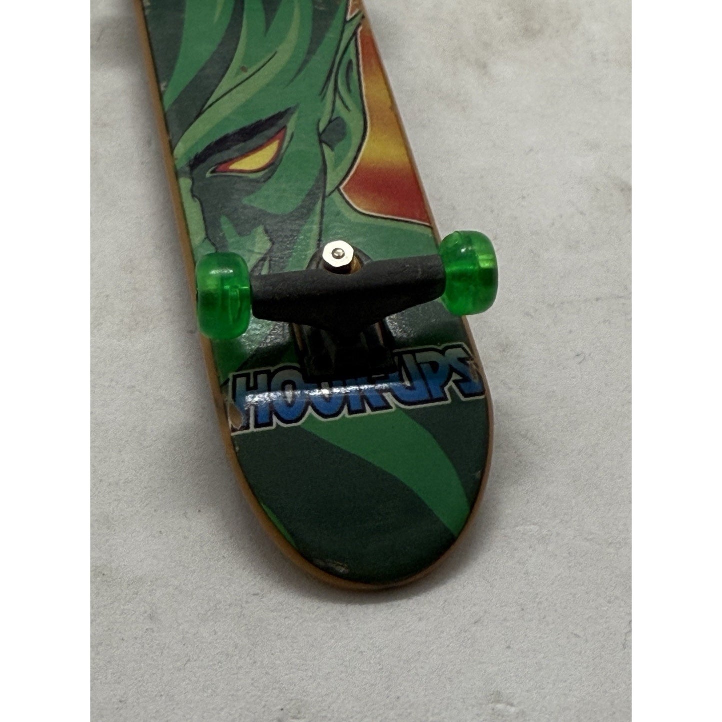 Tech Deck Hook-Ups Devil Man Fingerboard Toy Vintage Anime Skateboard Loose RARE