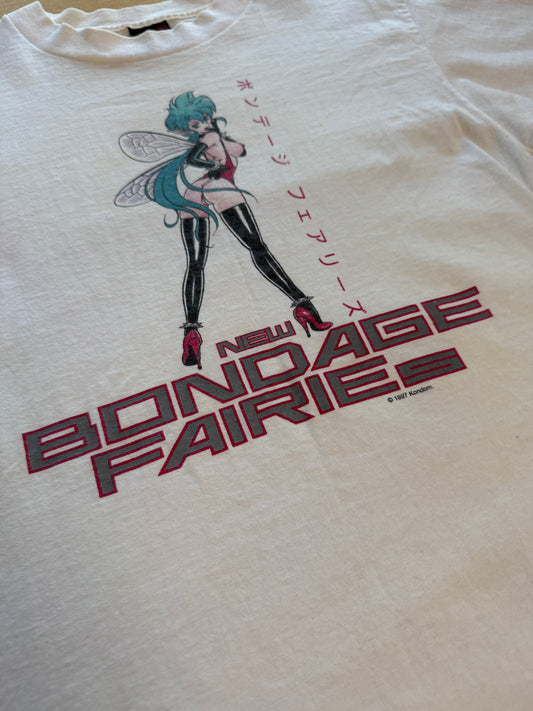 Vintage 1997 New Bondage Fairies Kondom Tee Fashion Victim EROS Comix Manga