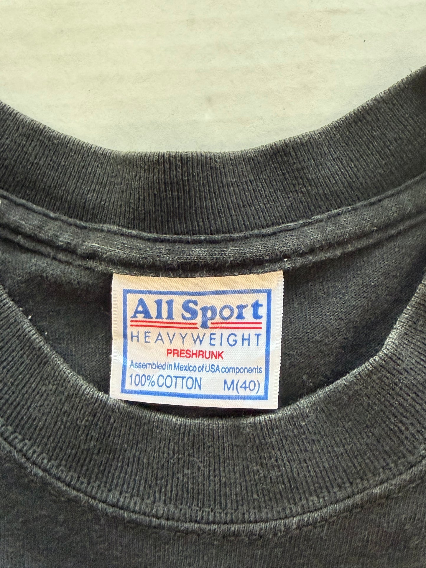 Vintage MTV 2001Jackass Tee All Sport Heavyweight Y2K Black M Music Television