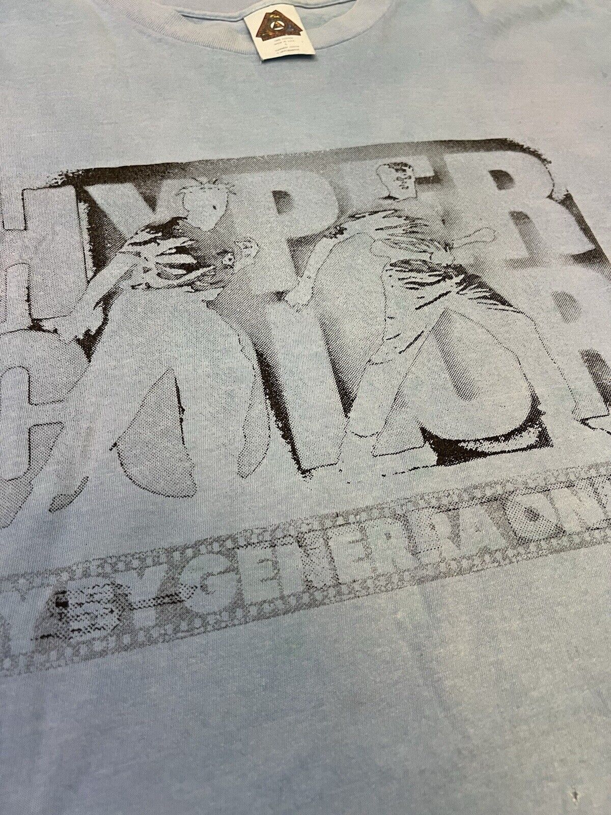 Vintage Hypercolor Generra Graphic T-Shirt Men’s Large Blue Color Changing READ