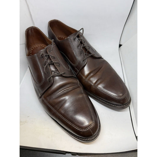 Allen-Edmonds Shoes Montgomery Split Toe Brown Lace Up US 12 D Dress Leather