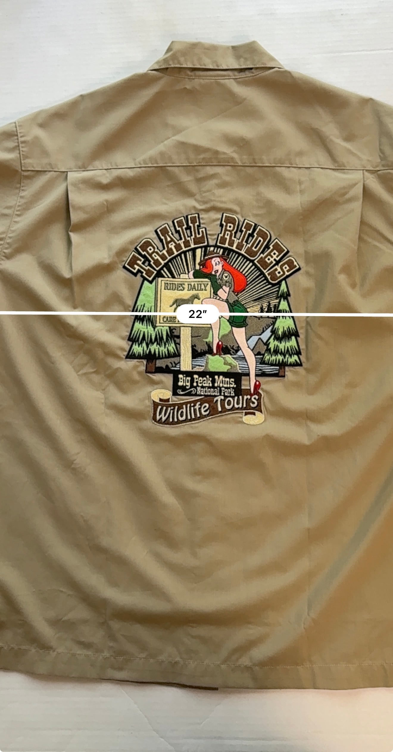 Disneyland Resort Ranger Rabbit Trail Rides Cast Member Shirt Jessica Rabbit S