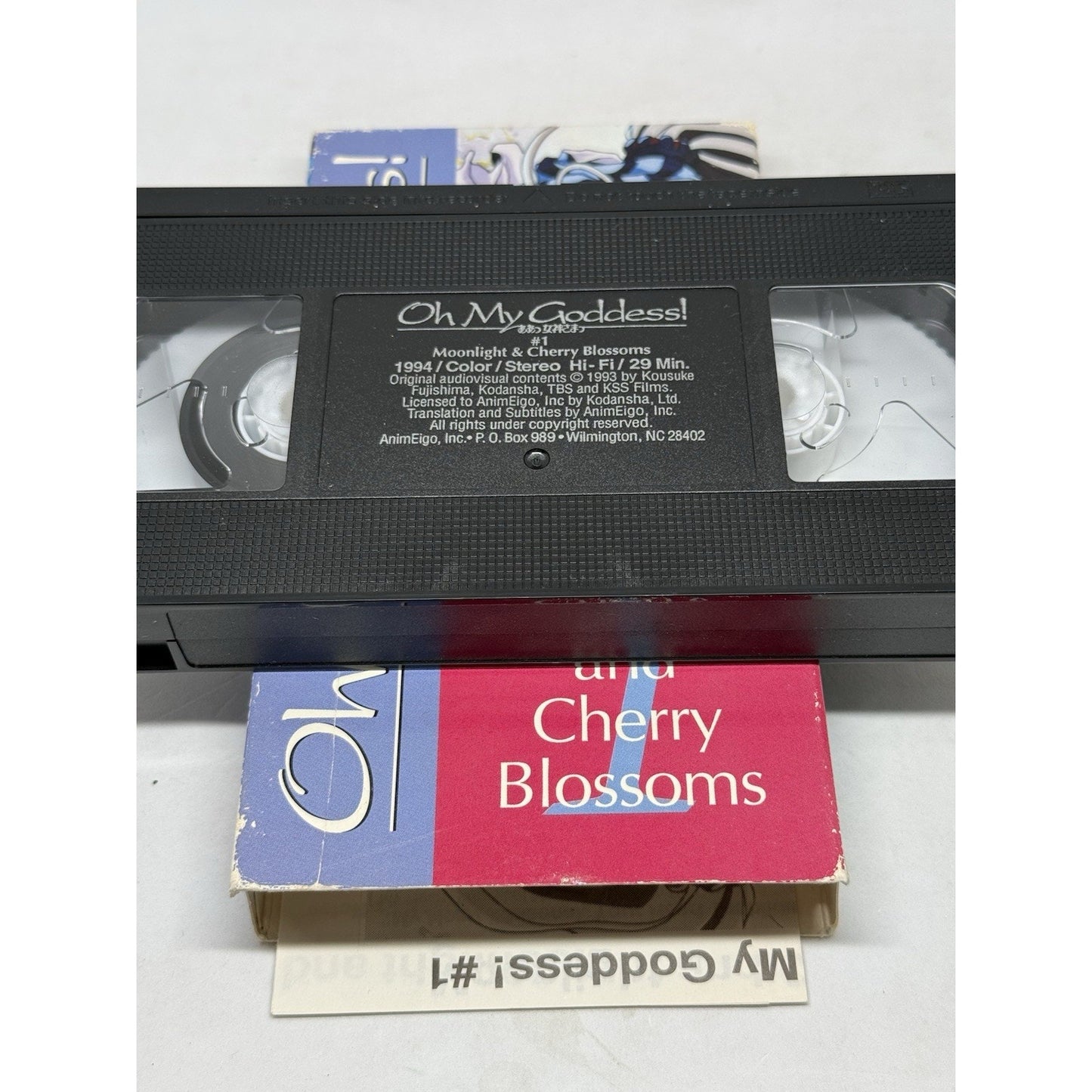 Oh My Goddess! Moonlight and Cherry Blossoms VHS 1 AnimEigo Anime Subtitled 1994