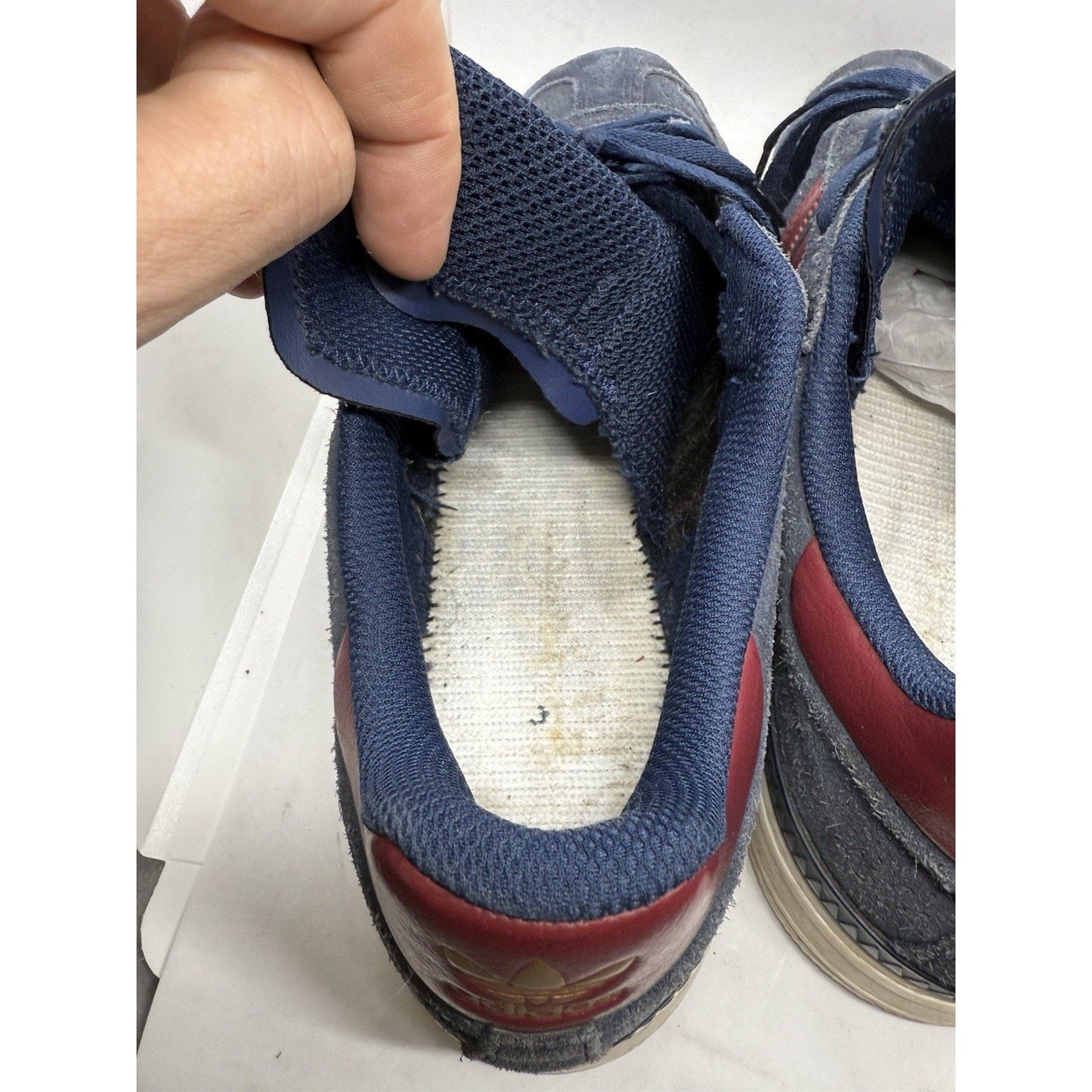 Adidas Samba ADV Navy Red Suede Skateboarding Shoes Mens 11.5 CQ1134 Skate Sneak - thriftgoblin