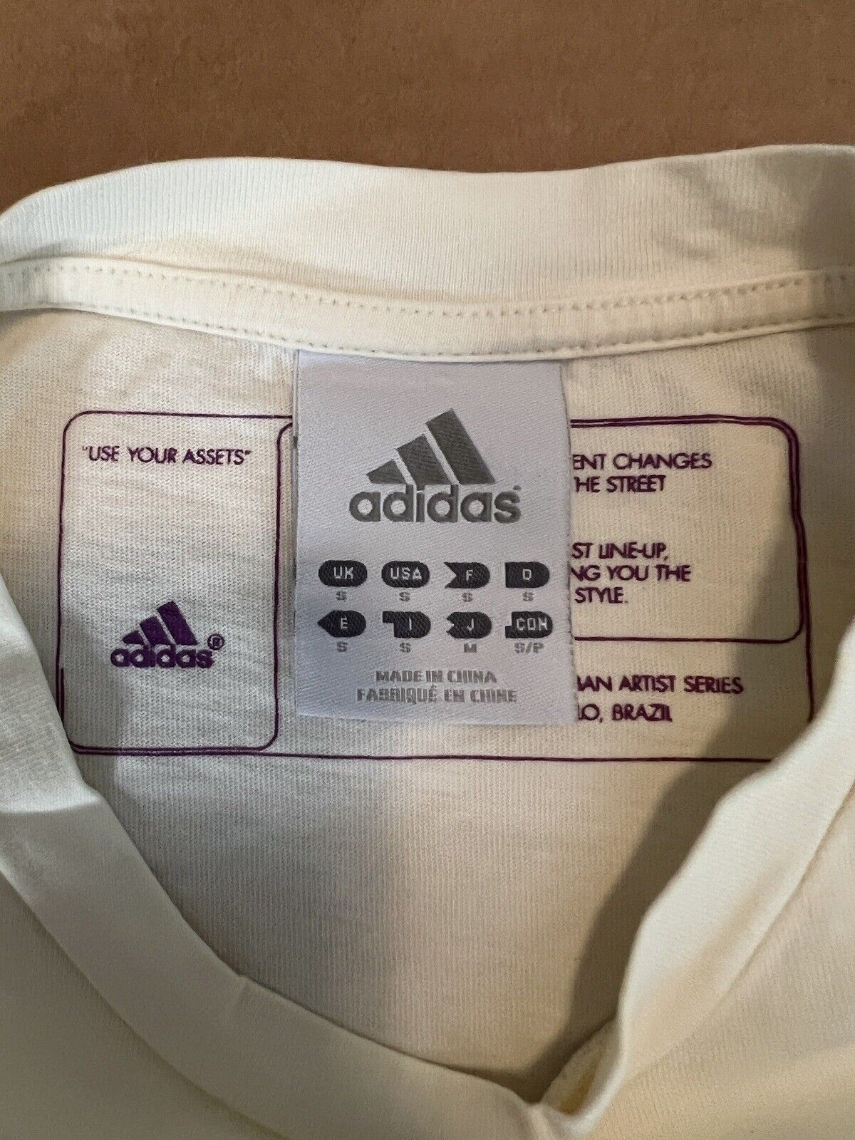 Adidas Womens Brazil Football Urban Artist Series Danielle. Size Small USA. RARE - thriftgoblin