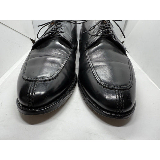 Allen Edmonds LaSalle Black Leather Apron Toe Derby Dress Shoes Men’s 12 D USA - thriftgoblin