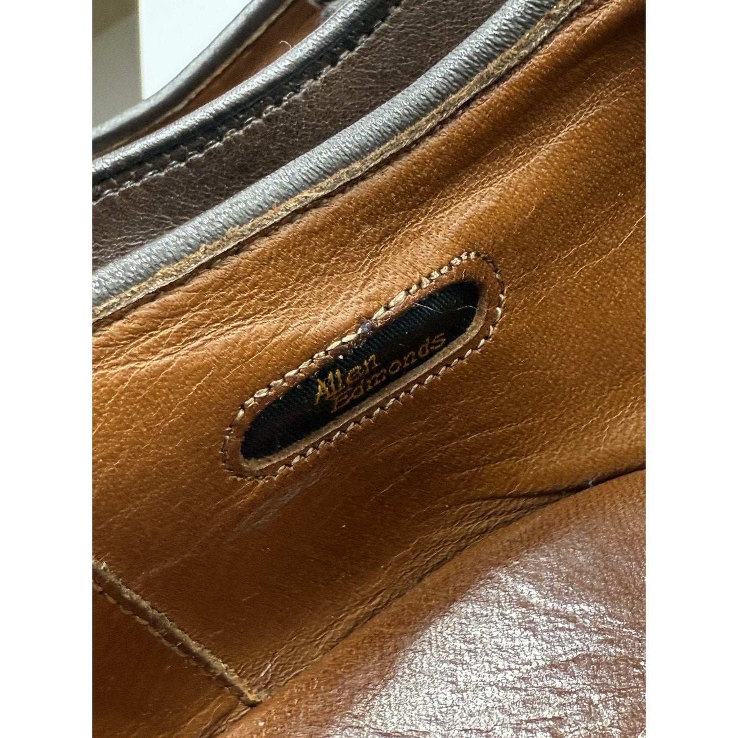 Allen Edmonds LaSalle Brown Leather Apron Toe Derby Dress Shoes Men’s 12 D USA - thriftgoblin