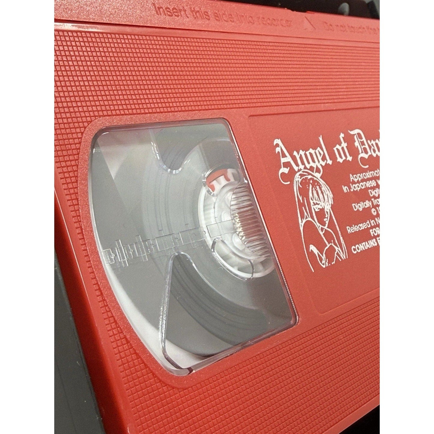 Angel of Darkness Red VHS 1994 Rare Red Shell + Hard Case Pink Pineapple Anime - thriftgoblin