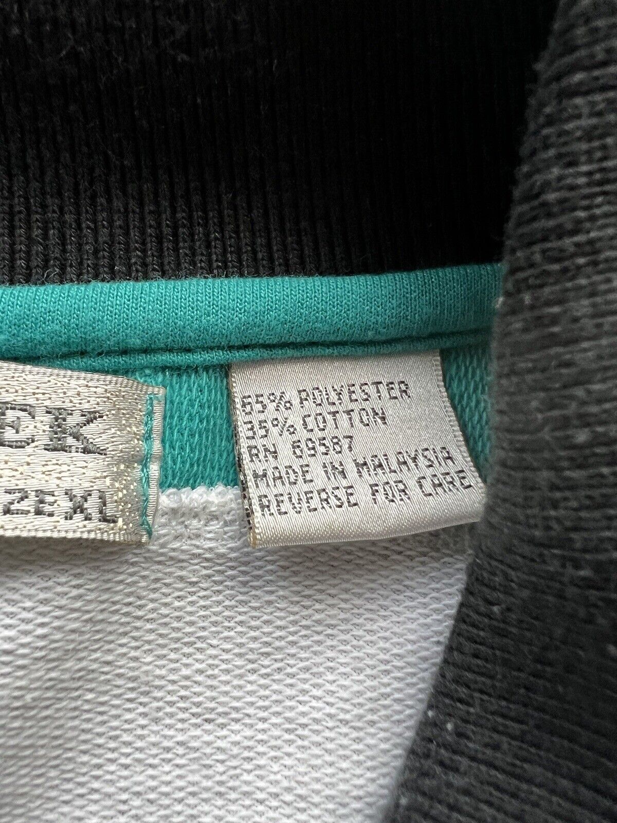 Ash Creek Trading Mens XL Gray Long Sleeve Polo Shirt Hipster Indie Retro Rugby - thriftgoblin