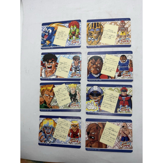 Bandai Street Fighter II New Challengers Trading Card Lot 8 Japan 1994 - thriftgoblin
