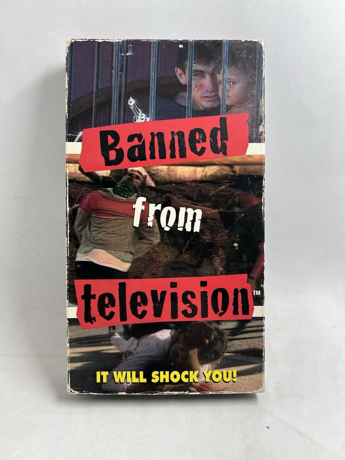 BANNED FROM TELEVISION TV SUPER RARE VHS TAPE 1998 (This Will Shock You!) - thriftgoblin