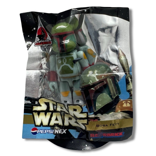 Bearbrick Star Wars Boba Fett 4 70% PEPSI MIB 2008 MEDICOM FIGURE MANDALORIAN - thriftgoblin