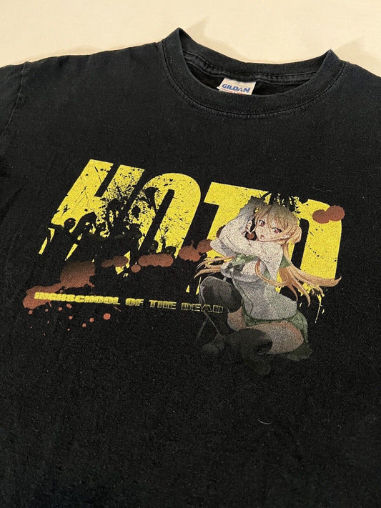 Beautiful Y2K Highschool Of The Dead Rei Miyamoto Waifu T Shirt Rare Vintage - thriftgoblin