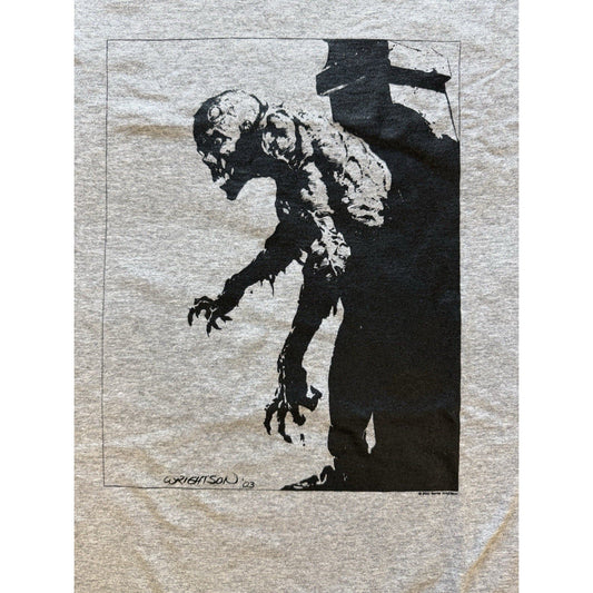 Bernie Wrightson Gardens of the Dead Shirt 2003 XL Gray Horror Comic Art Tee USA - thriftgoblin