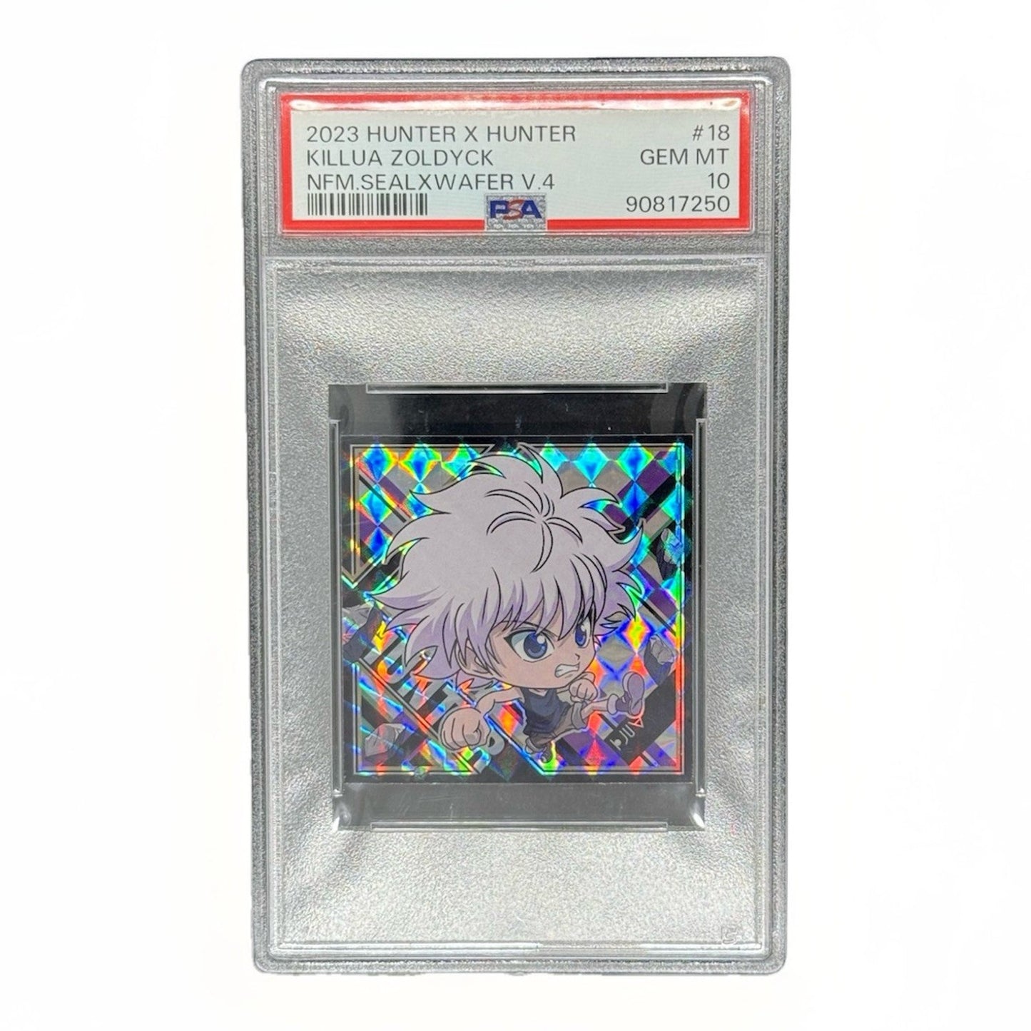 2023 HUNTER X HUNTER KILLUA ZOLDYCK #18 NFM SEAL WAFER V 4 PSA 10 GEN-Mint Gon