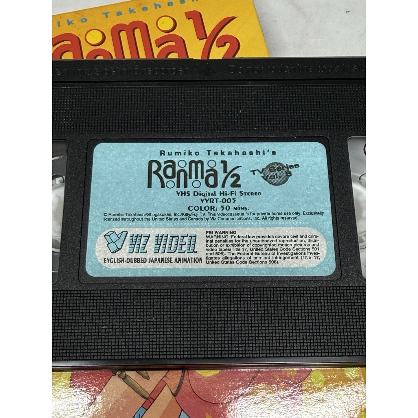 Ranma 1/2 TV Series Vol 5 VHS Viz Video Rumiko Takahashi Anime English Dub