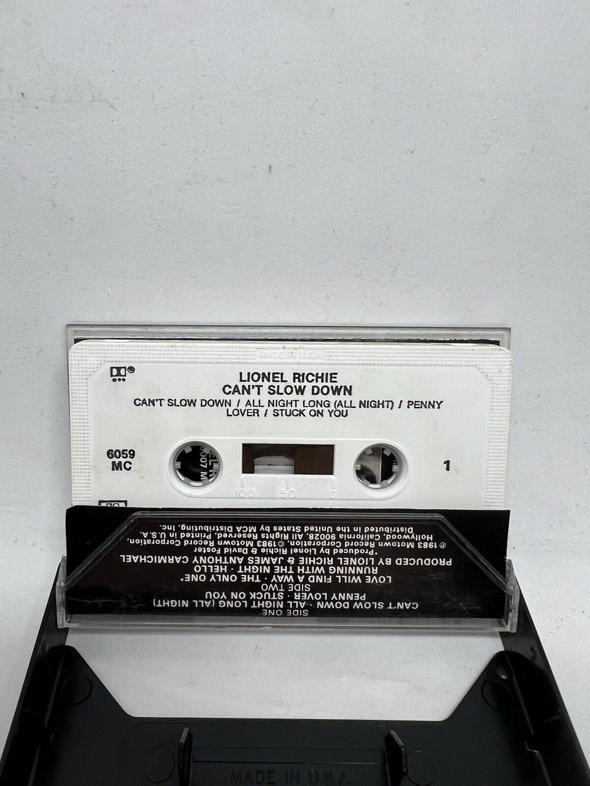Can't Slow Down by Lionel Richie Cassette 1983 Motown Record Label Tested Class - thriftgoblin