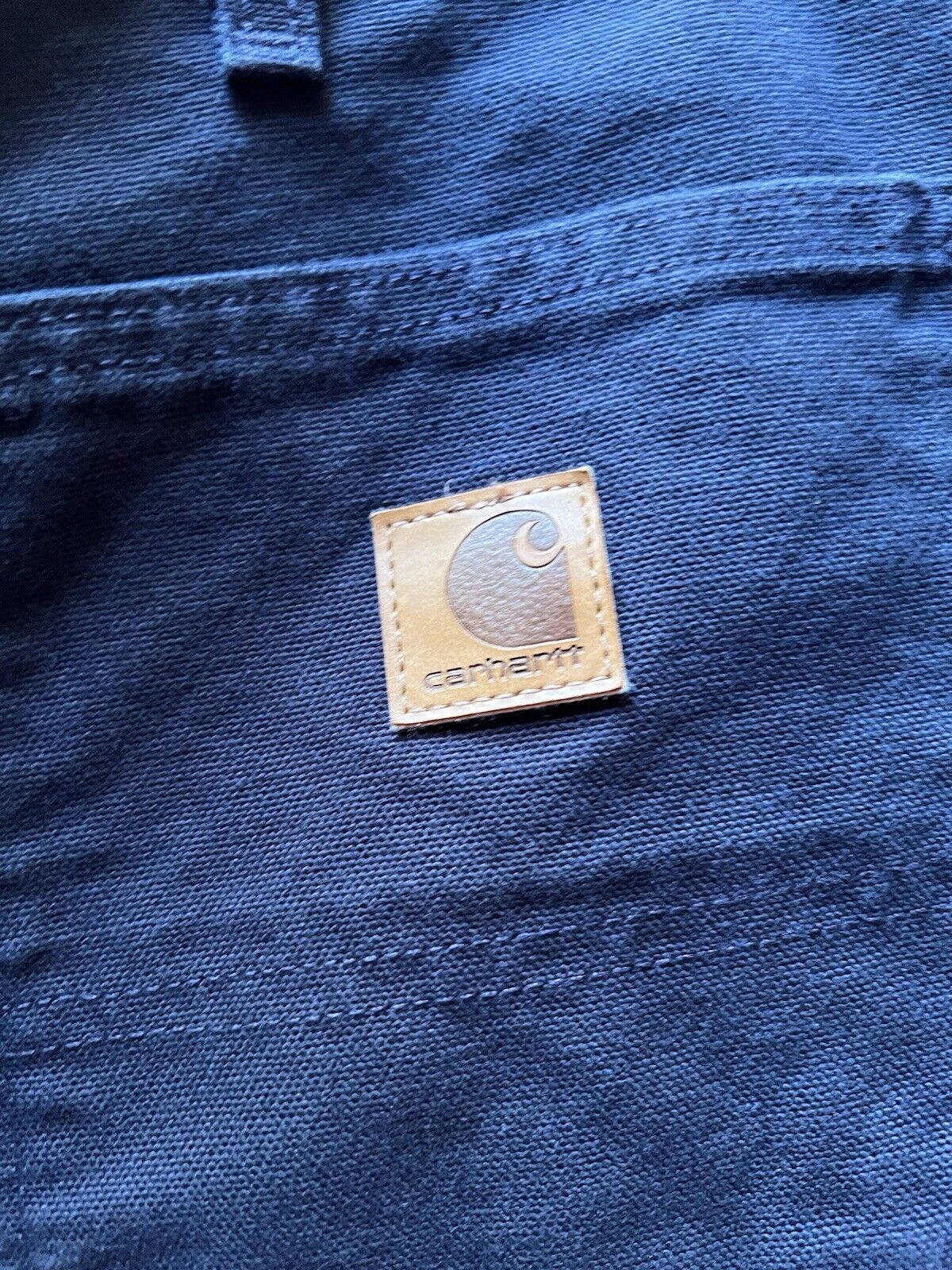 Carhartt Mens Blue Loose Original Fit 34 X 30. B11 - MDT Workwear Pants Denim New - thriftgoblin