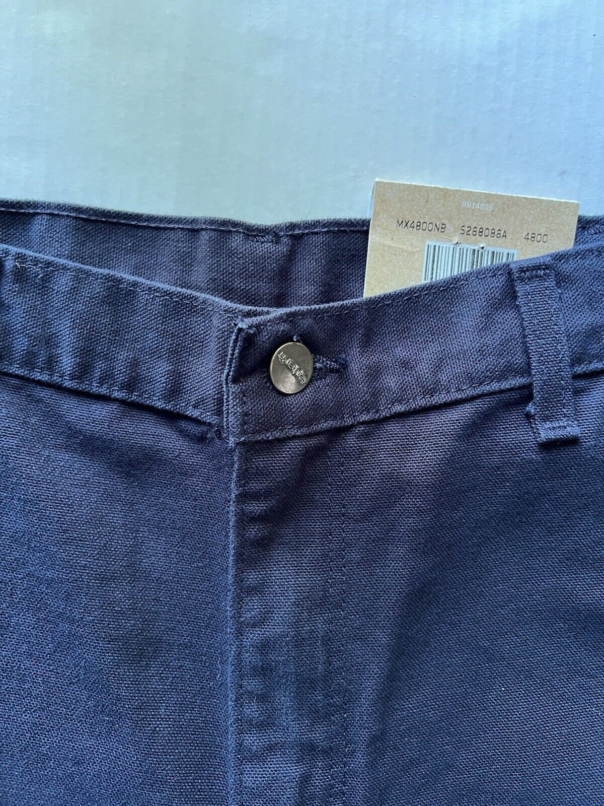 Carhartt Mens Blue Loose Original Fit 34 X 30. B11 - MDT Workwear Pants Denim New - thriftgoblin