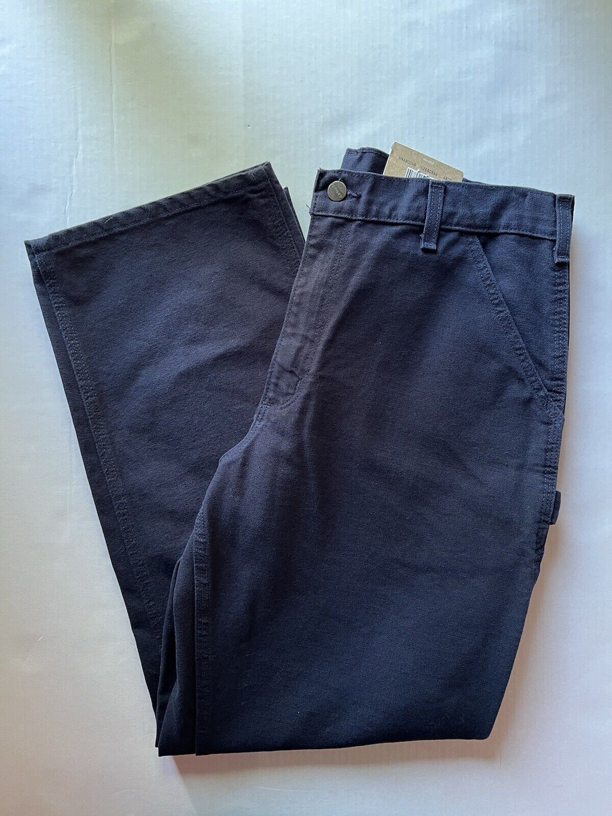 Carhartt Mens Blue Loose Original Fit 34 X 30. B11 - MDT Workwear Pants Denim New - thriftgoblin