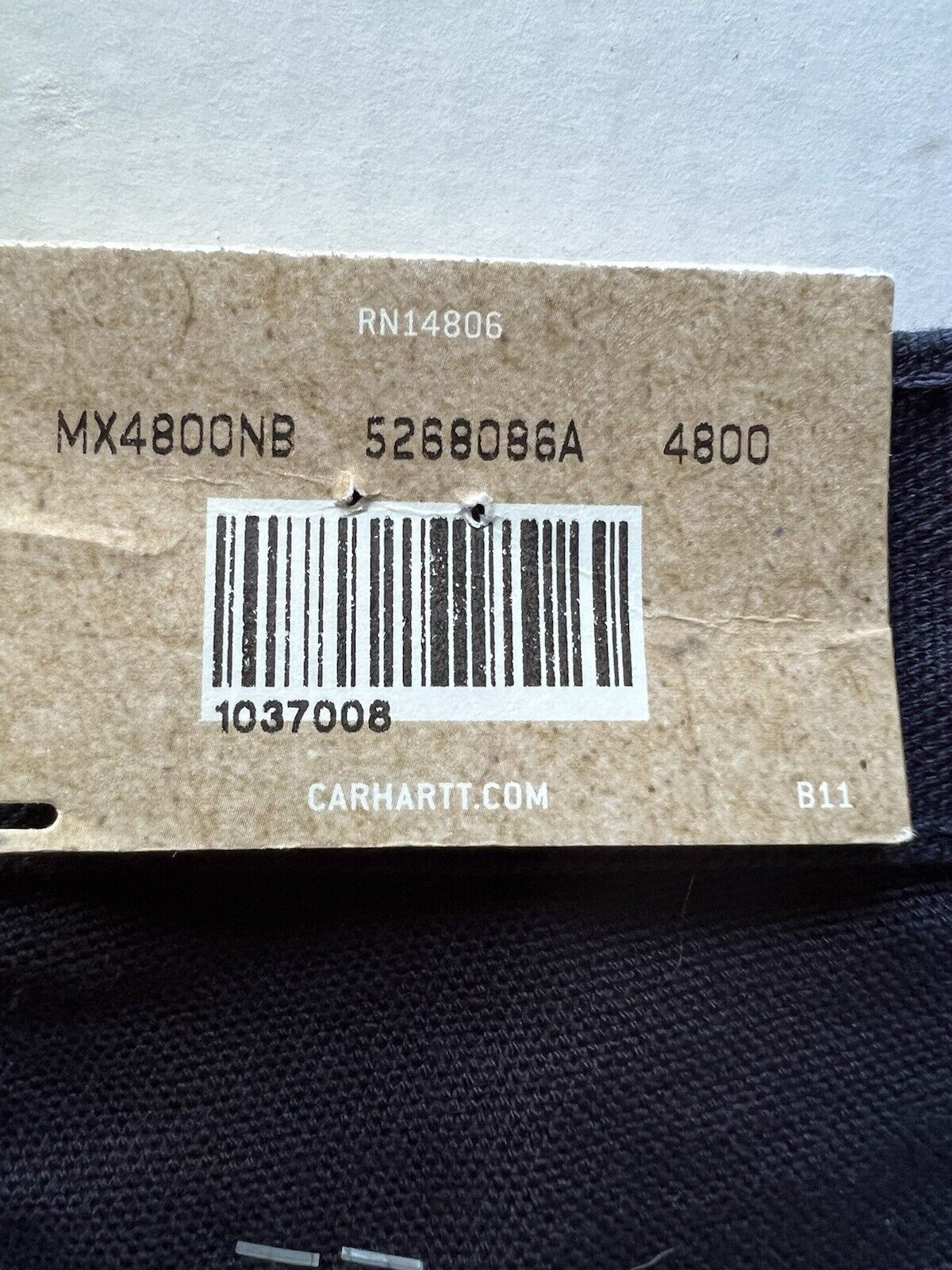 Carhartt Mens Blue Loose Original Fit 34 X 30. B11 - MDT Workwear Pants Denim New - thriftgoblin